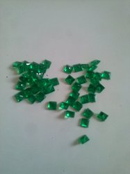 Manufacturers Exporters and Wholesale Suppliers of Square 3mm Synthetic Emerald Jaipur Rajasthan